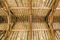 The Great Hall Roof Timbers, Stokesay Castle, Shropshire, England. Royalty Free Stock Photo